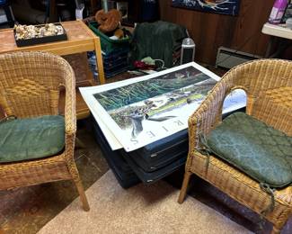 Another view of the wicker chairs