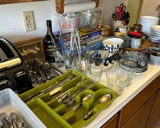 Oneida flatware and other items