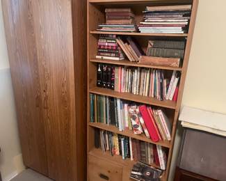Solid wood bookcase