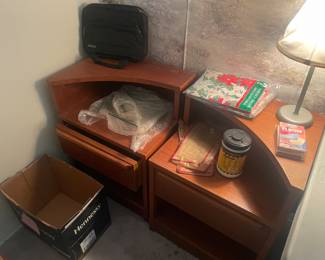 Two MCM end tables