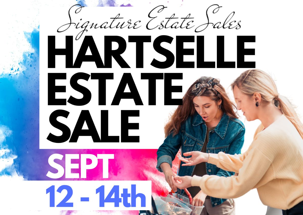Hartselle Sale of Estate Sales with Great Finds! starts on 9/12/2024