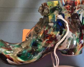 Welz Spatter Glass Shoe