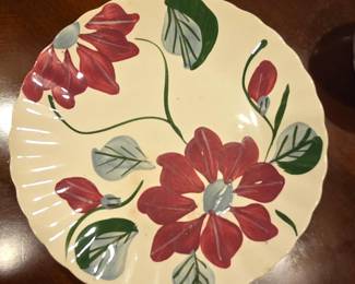 Blue Ridge Pottery Poinsettia Dishes