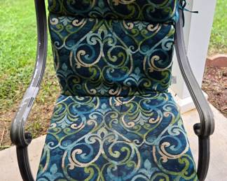 Metal swivel patio chairs 