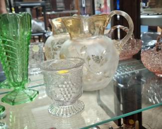 Davidson Green Chevron Vases