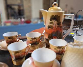 1930's Japanese Chocolate Pot and cups