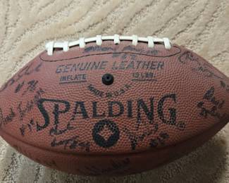 University of Texas 1991 Team signed football
