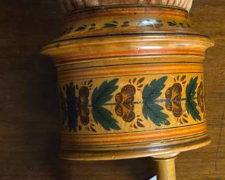 Georgian Wood Clamp Sewing Pincushion 