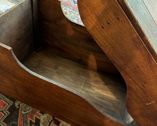 Globe box. Primitive. Clever lines and perfect as coffee table. 