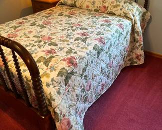 Antique spool double beds.