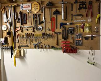 Lots and lots of power tools and hand tools and nuts and bolts and hardware!