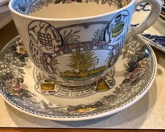 Farmers arms plate and bowl. 