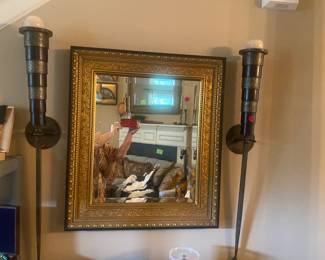 Mirror, Wall Sconces