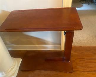 Tilting Chairside or Bedside Table on Wheels