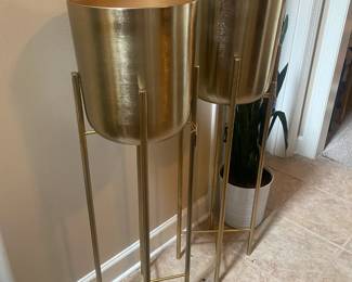Tall Brass Plant Stands