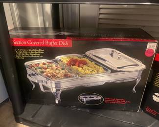 Stainless Steel Covered Buffet Dish