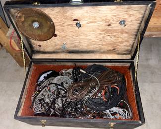 Lots of sound equipment wires all different prices one dollar up to five dollars