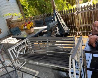 Nice porch swing/glider $45