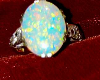 Beautiful fire stone opal with the paperwork that it came with$600