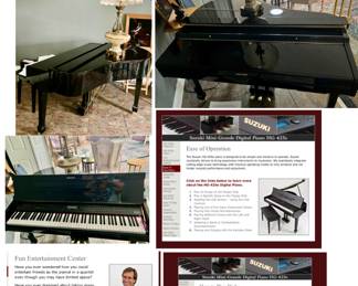 HG-425e Mini Grand Piano all the details that you can do with this piano to $500 obo you can have karaoke night and see and record music play pre-recorded demo Music it’s wonderful