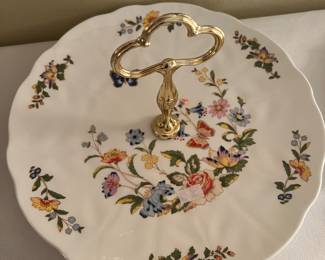 Vintage AYNSLEY Fine
English Bone China
Cottage Garden Cake Plate