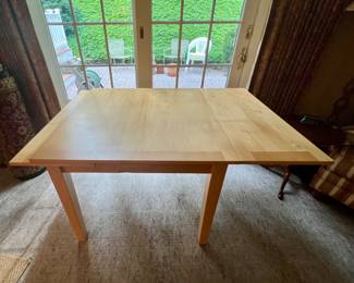 Crate and barrel extension table great for entertaining and small areas