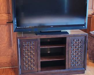 Coast to Coast Media Cabinet and TV