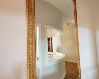 2 large gold foyer mirrors.