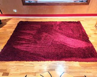 Red Shag Rug