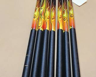 Flame Pool Cues