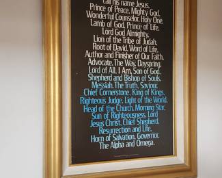 Framed Jesus Poster.