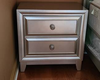 2 silver night stands selling separately