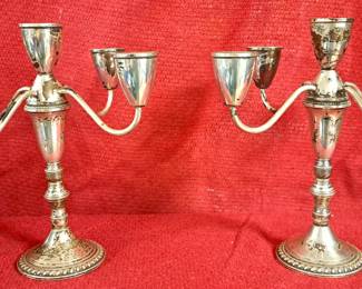 STERLING SILVER CANDLE STICKS