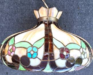 BEAUTIFUL STAINED GLASS CHANDELIER