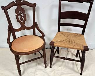 ANTIQUE CHAIRS LOT