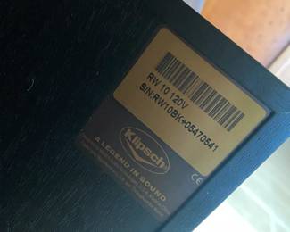 #28 $300 set of 3 Klipsch speakers with sound woofer