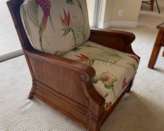 #17 $725 Wicker wood lounger set sofa/armchair/side chair