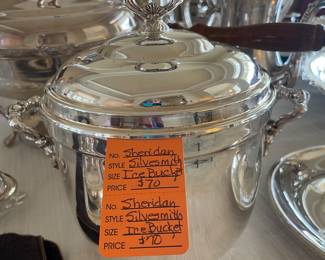 $70 Sheridan Silversmith Ice Bucket