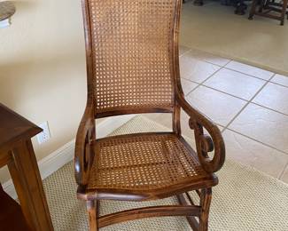 #19 $150 cane seat and back rocker