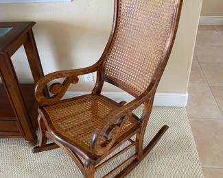 #19 $150 cane seat and back rocker