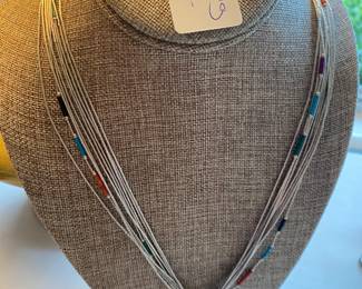 $70 - Liquid sterling amulet black bear necklace 