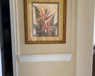 #39 $60 each  two tropical prints 37x43