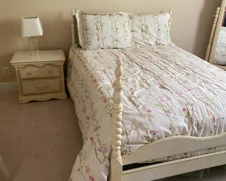 #56 $450 full size four post bed and one night stand 24X15X22 with long dresser 54x18X30 (mattress bonus)

Lea Bedroom group all for $950