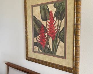 #39 $60 each  two tropical prints 37x43