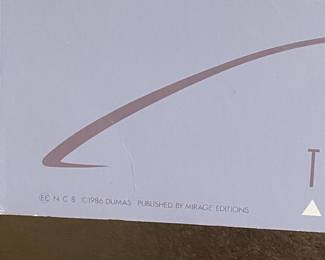 $90 - Patrick Nagel poster lady in yellow sweater 1986 Dumas edition by Miracle edition. 24x36