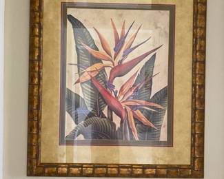 #39 $60 each  two tropical prints 37x43