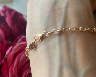 J- $1,200. Le Vian Bracelet 1 ctw diamonds, 14kt rose gold - 4.8 grams. size 7.5"