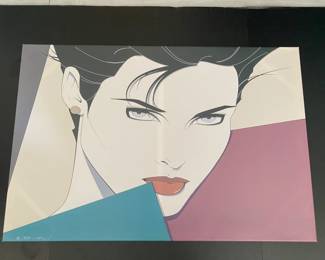 $200 - Patrick Nagel print of woman @1983 20x30 approx