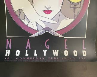 $200 Patrick Nagel poster Art Deco Holywood 24x36