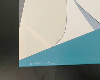 $200 - Patrick Nagel print of woman @1983 20x30 approx